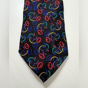 Vintage Mickey Profile All Over Print Tie 100% Silk Walt Disney World Retro